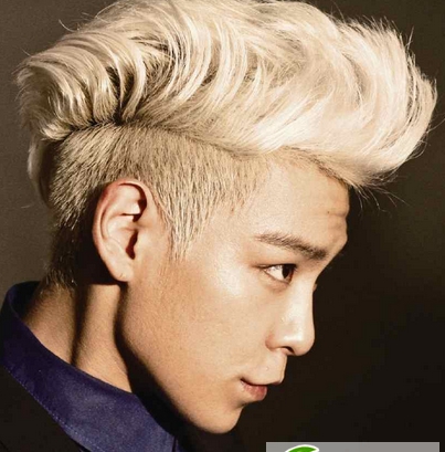 点击大图看下一张：今年男生流行染发颜色 韩式型男染发发型图片