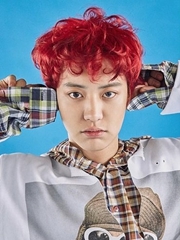EXO新曲造型刮复古风 灿烈红卷发惹眼