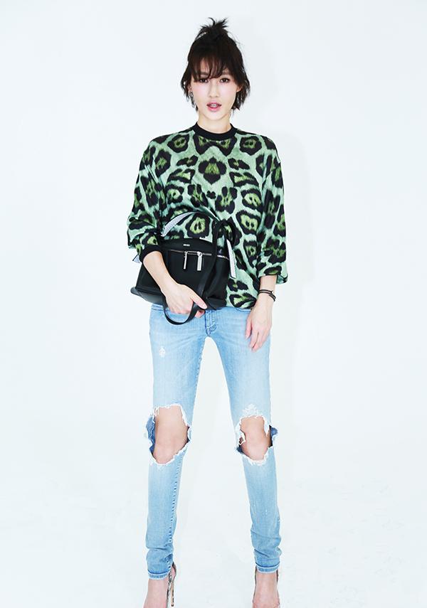 点击大图看下一张:陈燃曝活力时尚写真 新戏饰演吴亦凡表姐