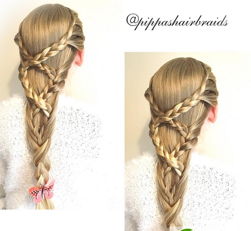 点击大图看下一张:儿童舞台表演发型扎法