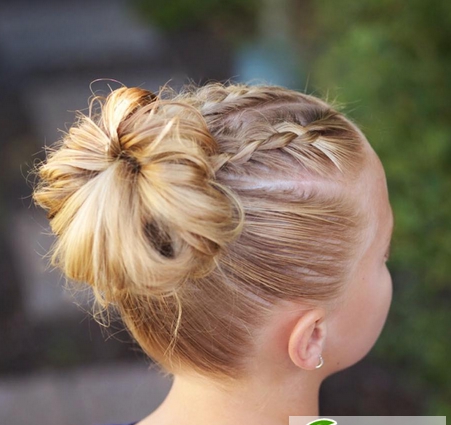 点击大图看下一张：儿童夏季编发扎发大全