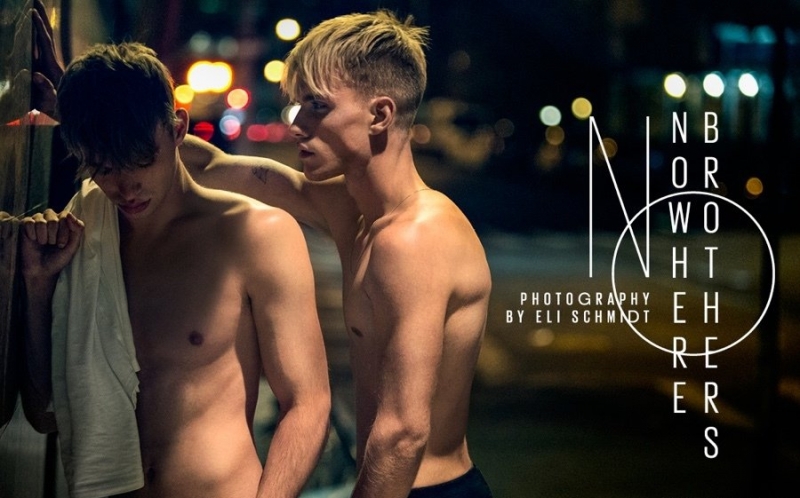 点击大图看下一张:双胞胎男模半裸拍写真颜值爆表