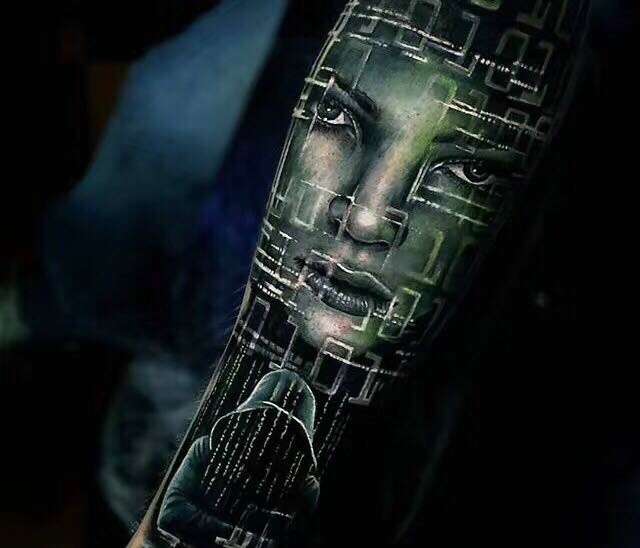 点击大图看下一张：超级霸气的3d欧美风格纹身图案