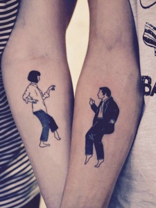 两款个性手臂情侣纹身图案