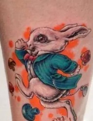 萌萌的小兔子纹身