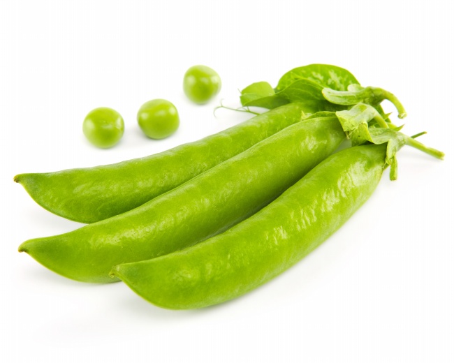 点击大图看下一张：绿色蔬菜豌豆荚高清图片