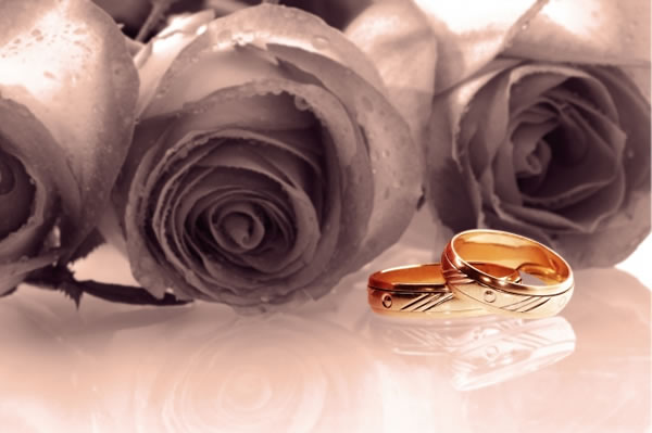 点击大图看下一张:浪漫玫瑰花情侣对戒图片