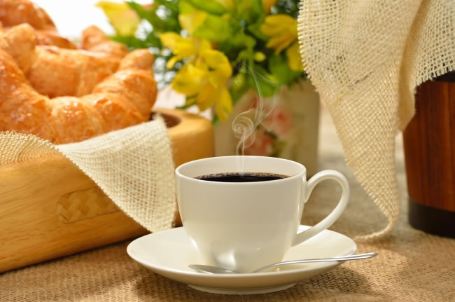 点击大图看下一张：早餐美食热咖啡图片素材