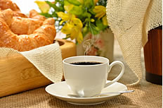 早餐美食热咖啡图片素材