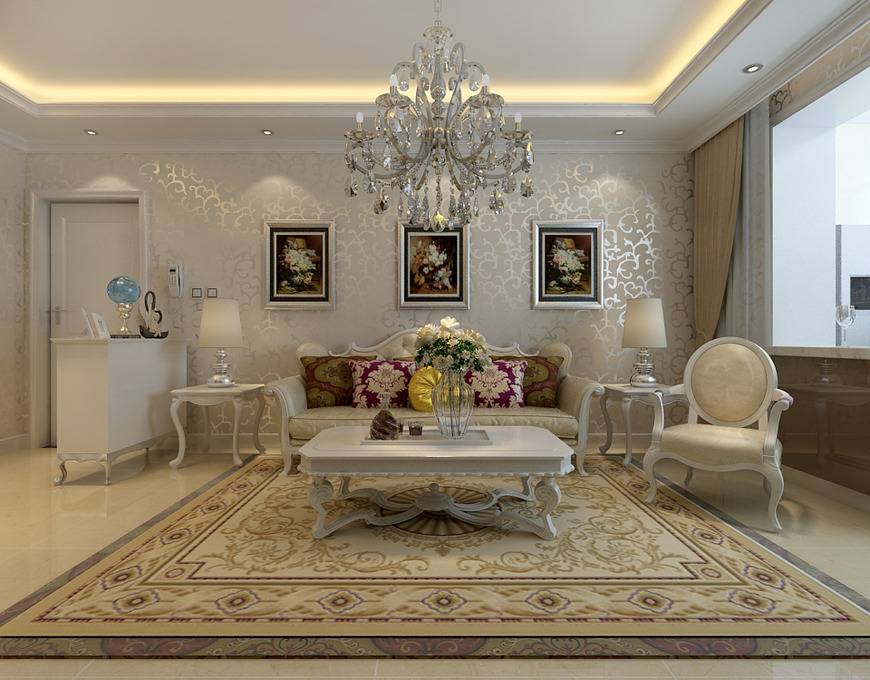 点击大图看下一张：客厅案例展示