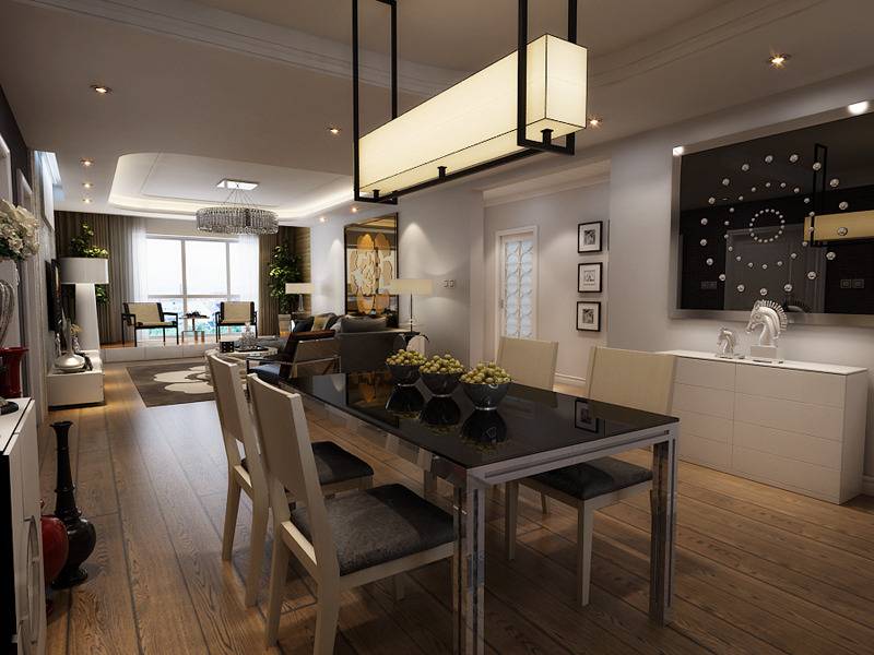 点击大图看下一张：餐厅装修效果展示