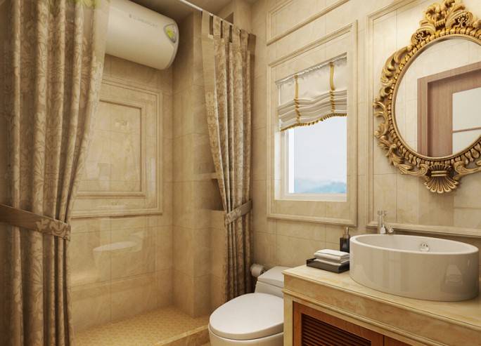 点击大图看下一张：美式浴室淋浴房案例展示