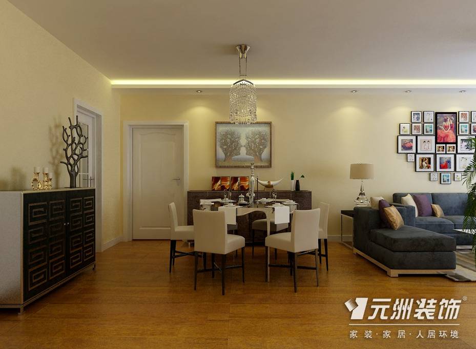 点击大图看下一张：现代餐厅效果图