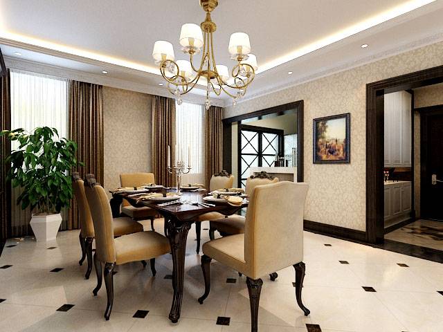 点击大图看下一张:美式餐厅装修图