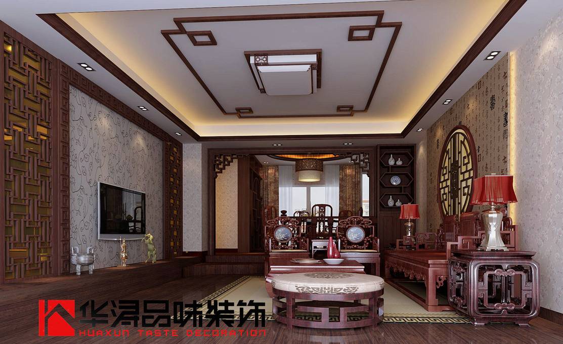 点击大图看下一张：中式中式风格客厅效果图