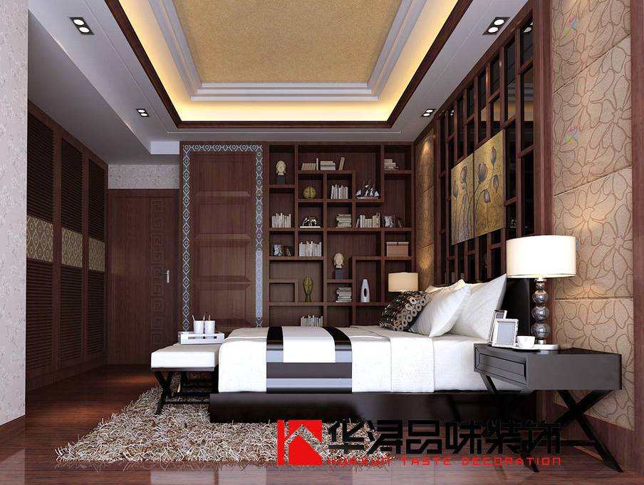 点击大图看下一张：中式中式风格卧室案例展示