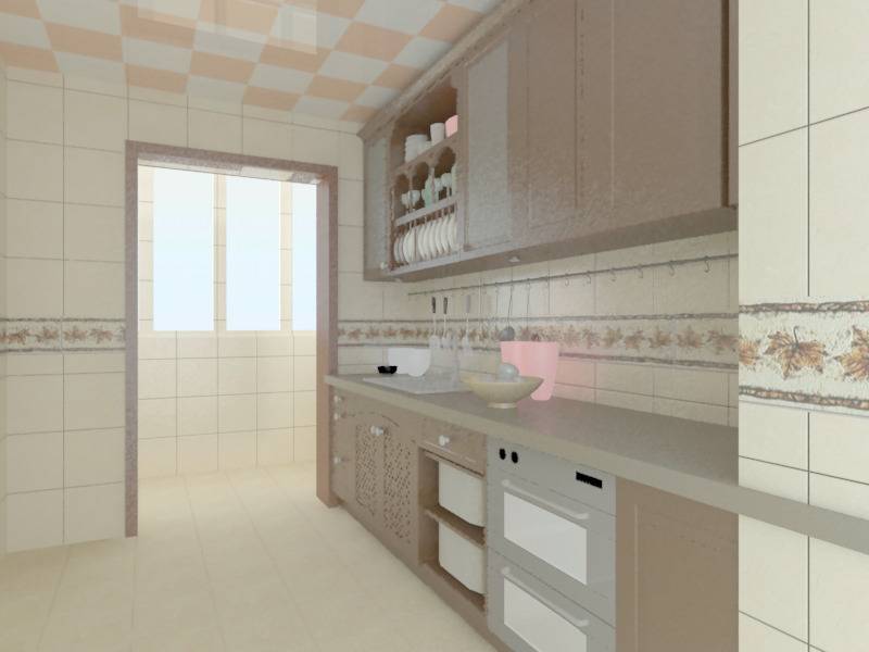 点击大图看下一张：现代厨房设计方案