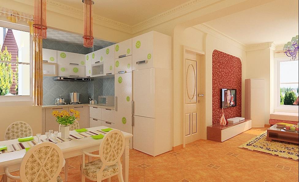 点击大图看下一张：现代餐厅设计图