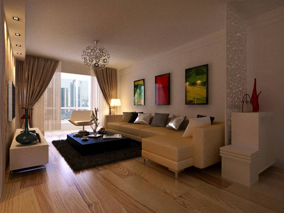 点击大图看下一张:简约简约风格客厅案例展示