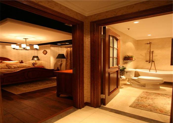 点击大图看下一张：美式客厅卫生间案例展示