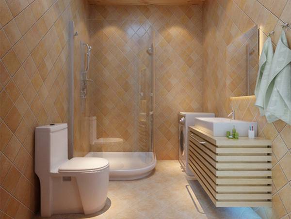 点击大图看下一张：欧式简欧卫生间浴室设计方案