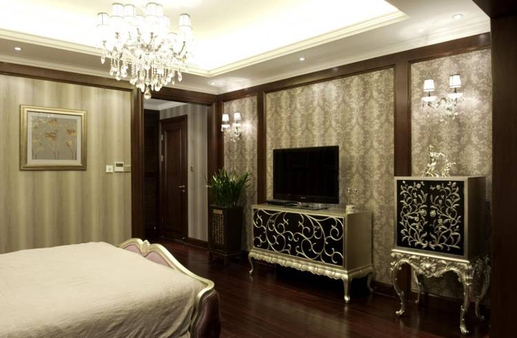 点击大图看下一张：新古典古典新古典风格古典风格卧室设计方案