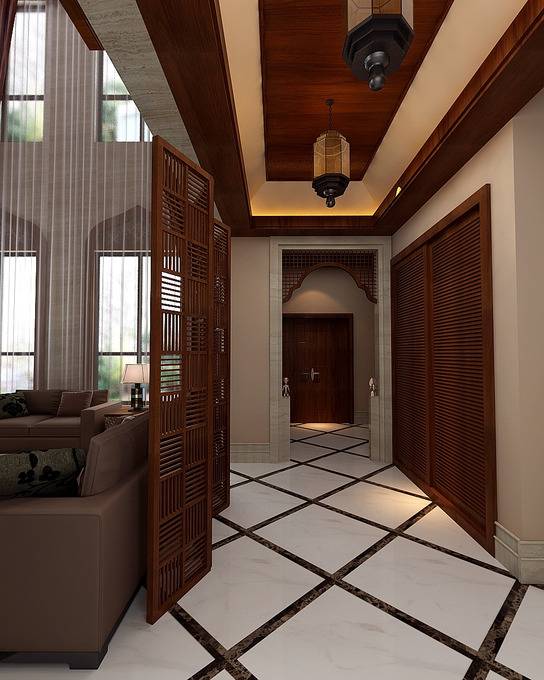 点击大图看下一张:中式中式风格新中式走廊设计方案