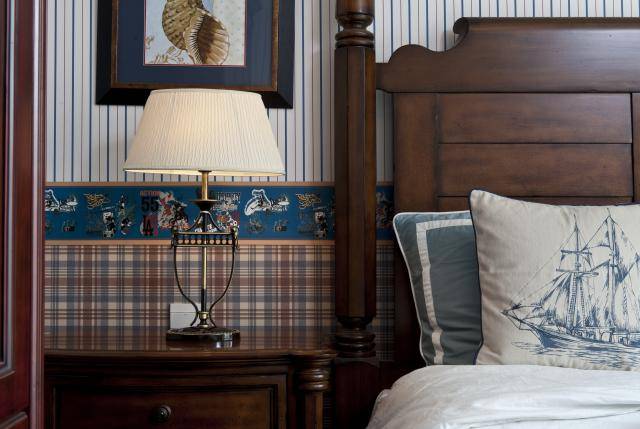 点击大图看下一张：美式美式风格卧室案例展示