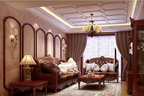 点击大图看下一张：美式古典美式风格客厅图片