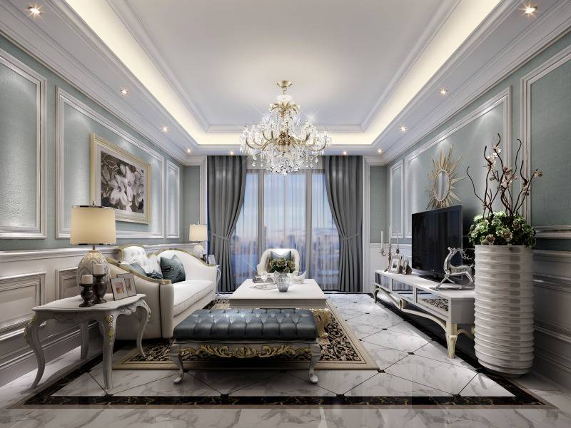 点击大图看下一张:欧式欧式风格客厅设计图
