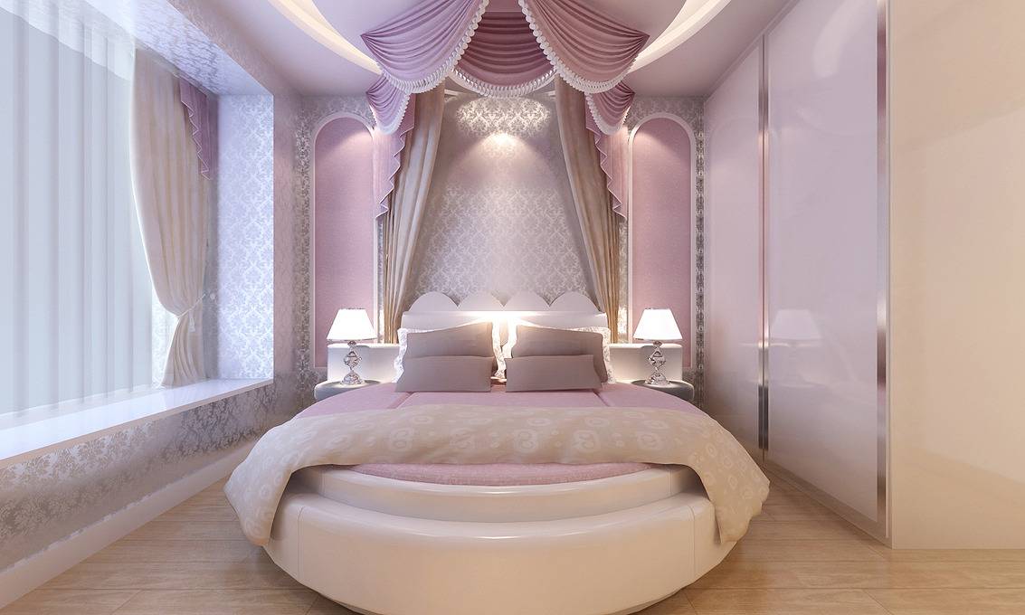 点击大图看下一张：欧式简欧卧室设计案例展示