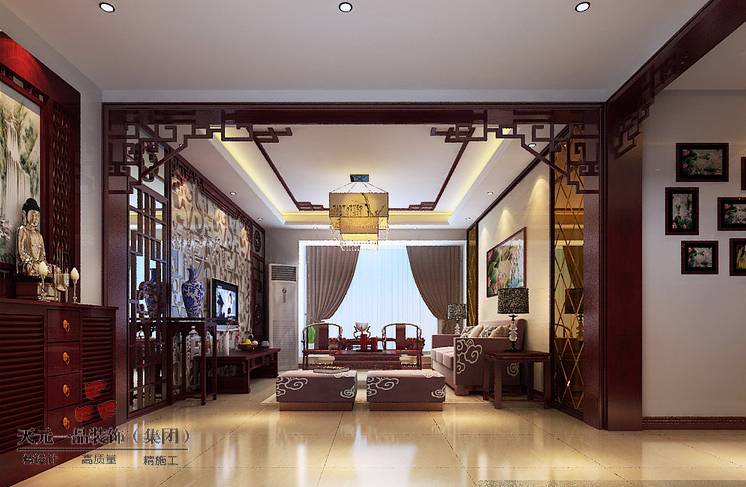 点击大图看下一张：中式中式风格客厅图片