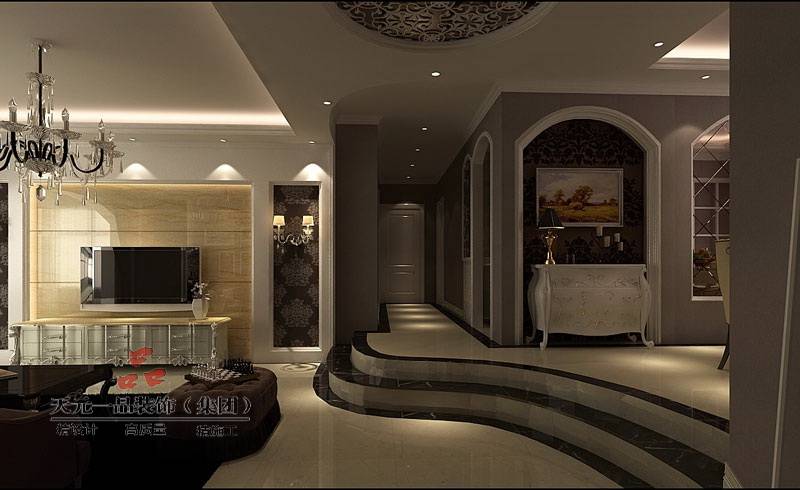 点击大图看下一张：欧式欧式风格过道设计案例