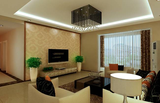 点击大图看下一张：现代现代风格客厅设计案例展示