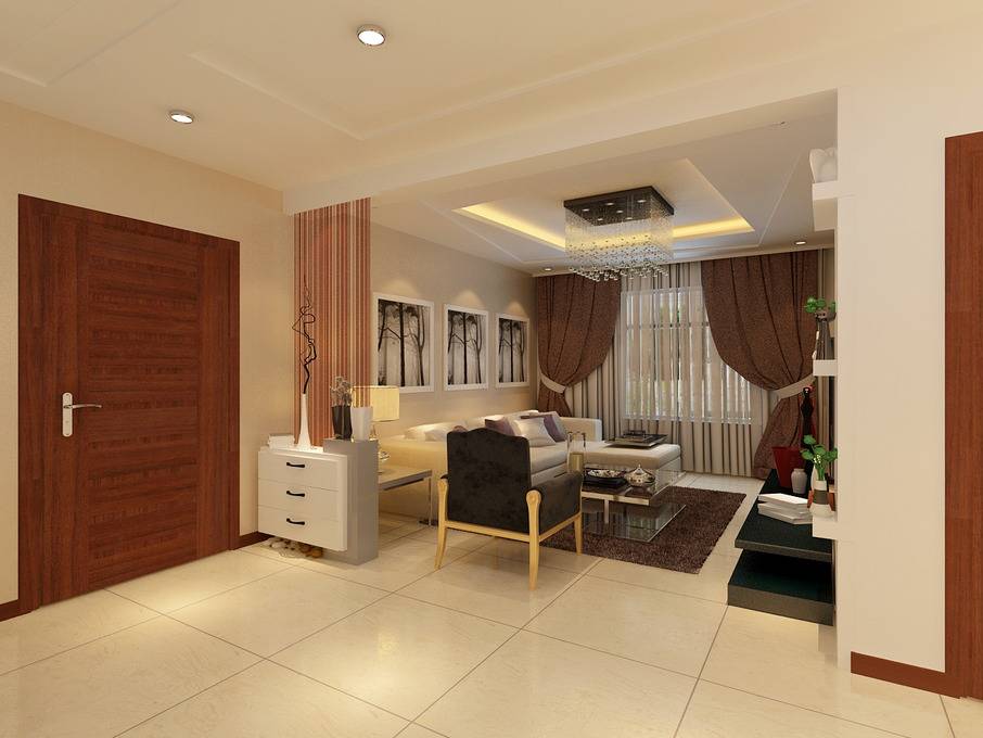 点击大图看下一张：现代现代风格客厅设计案例展示