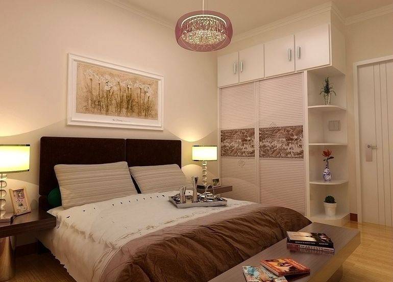 点击大图看下一张：现代卧室效果图