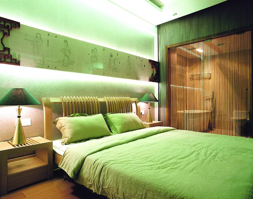 点击大图看下一张：中式新中式卧室案例展示
