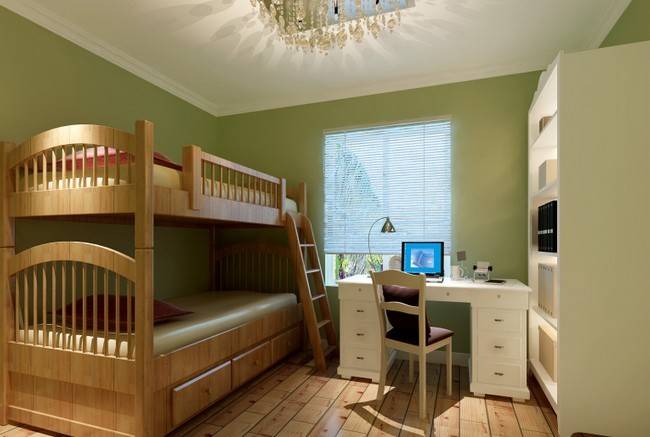 点击大图看下一张：乡村风格卧室设计案例