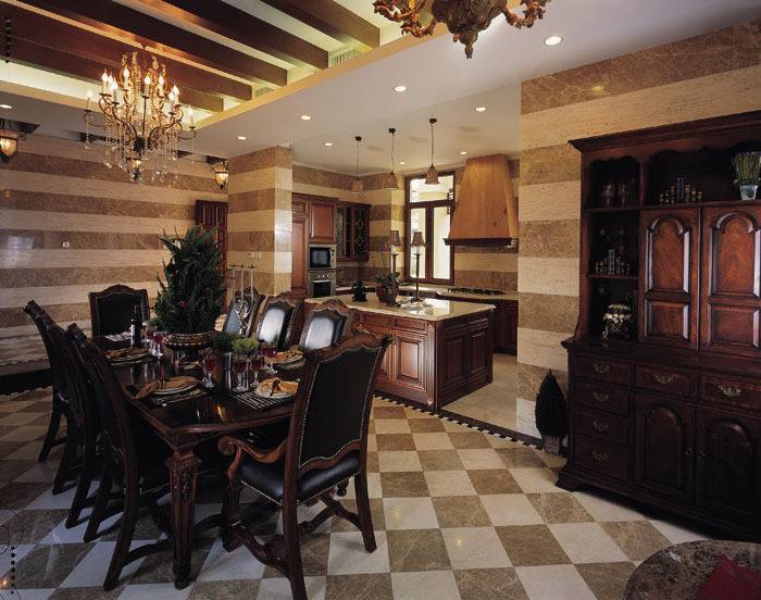 点击大图看下一张：美式美式风格餐厅别墅设计方案
