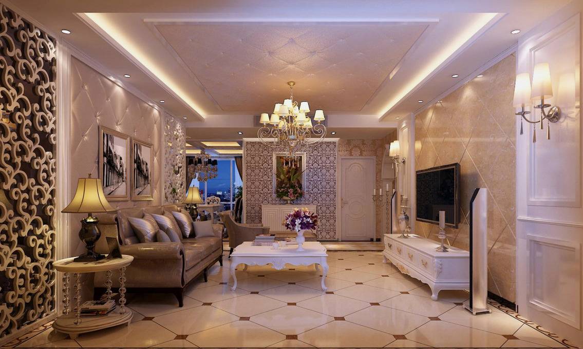 点击大图看下一张:欧式欧式风格客厅效果图