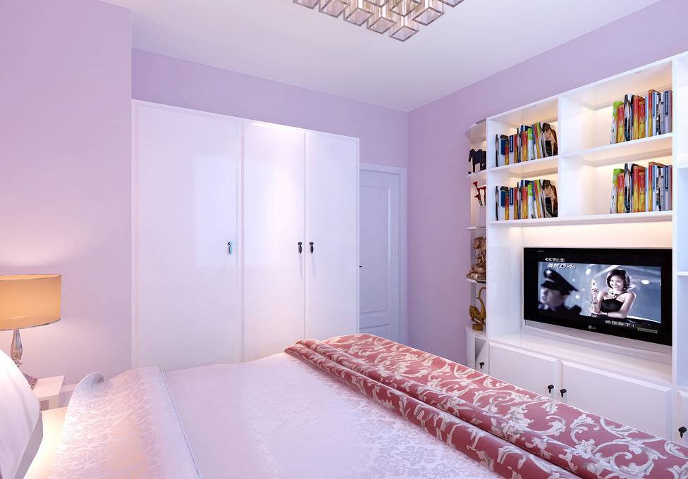 点击大图看下一张：现代卧室装修案例