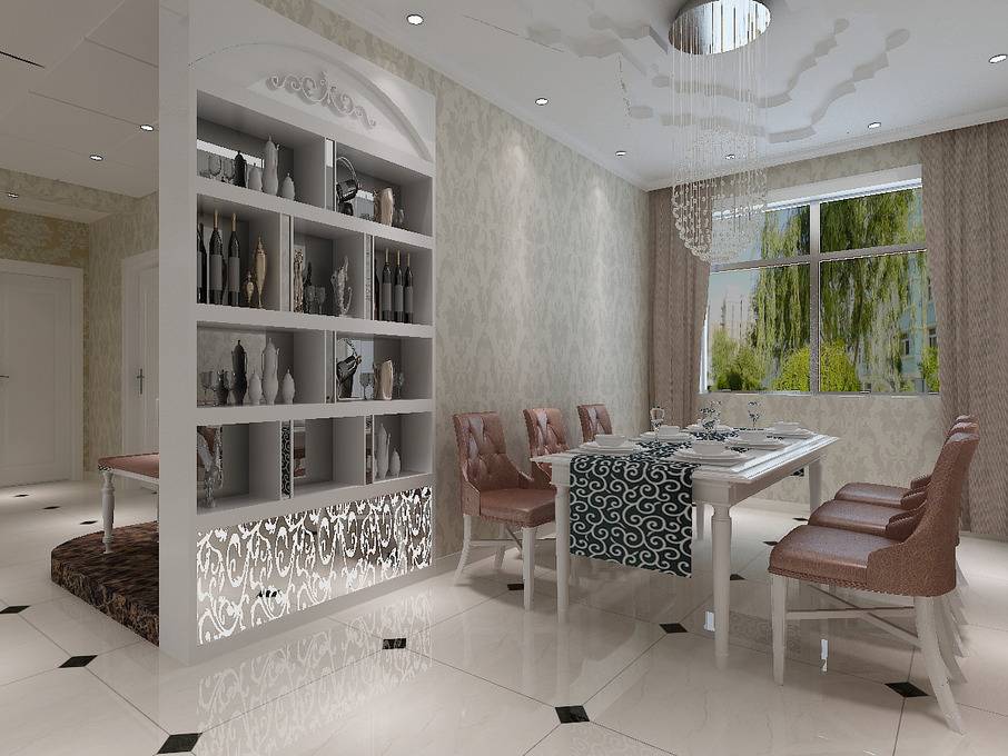 点击大图看下一张:简欧简欧风格餐厅效果图