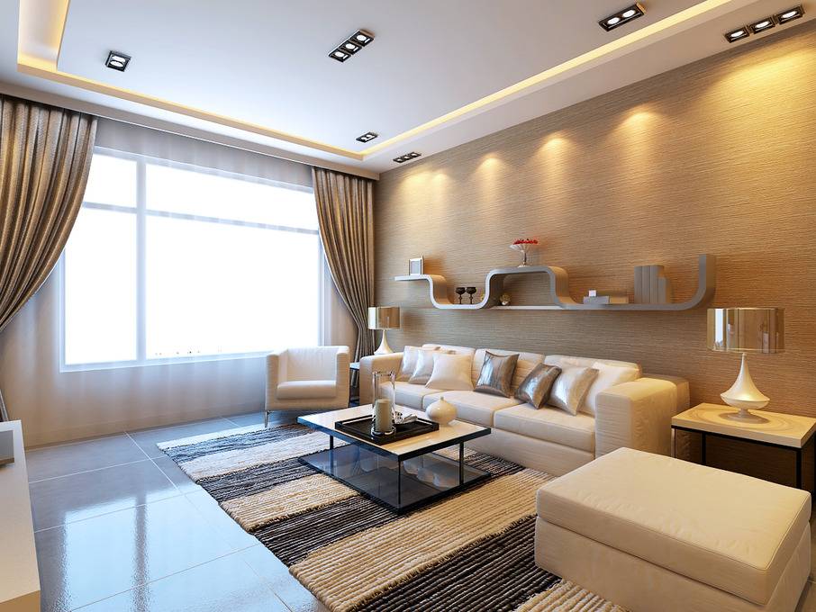 点击大图看下一张：客厅沙发单人沙发设计案例