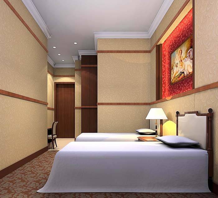 点击大图看下一张：卧室酒店设计方案