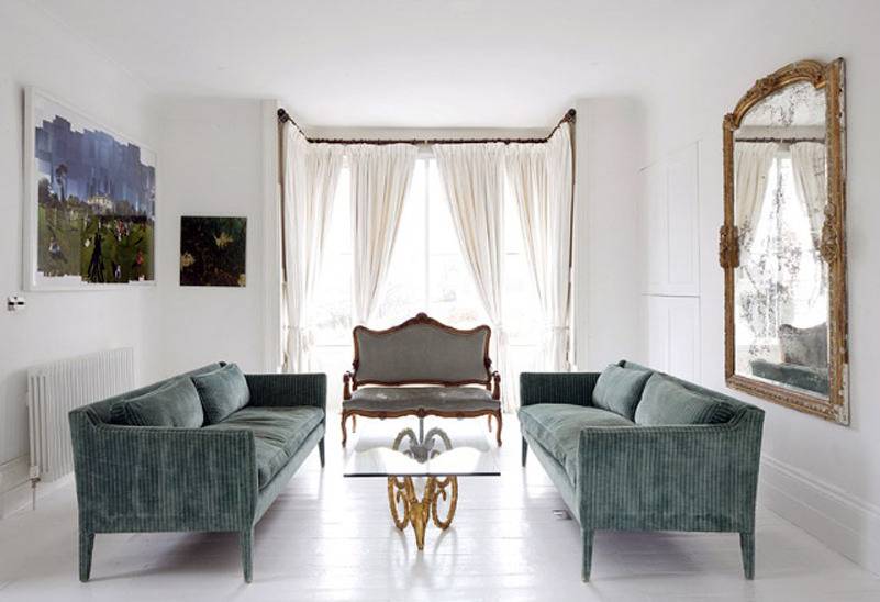 点击大图看下一张：北欧客厅窗帘设计方案