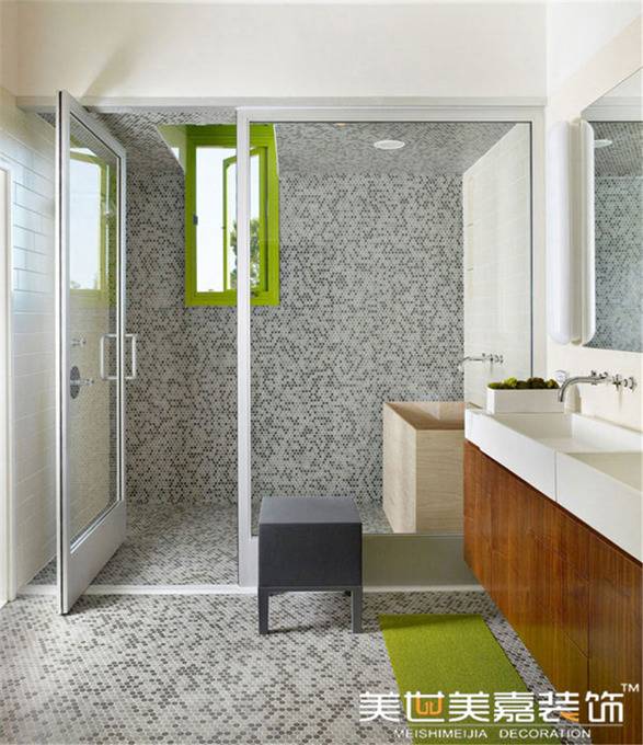 点击大图看下一张：现代卫生间别墅设计方案
