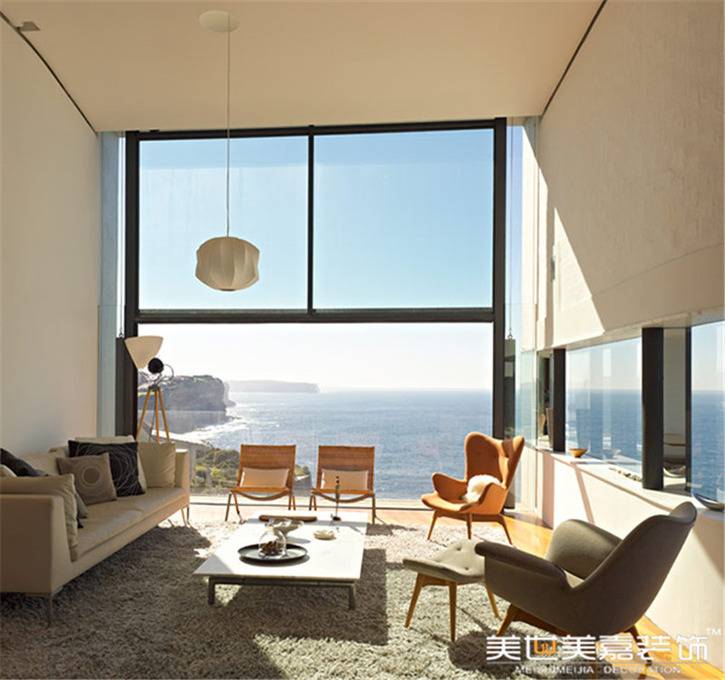 点击大图看下一张：现代现代风格客厅别墅设计案例
