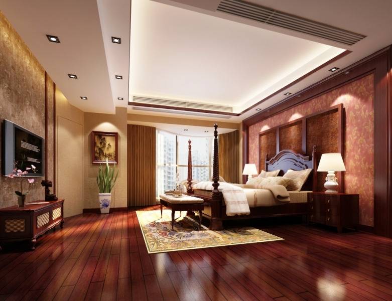 点击大图看下一张：东南亚卧室设计方案