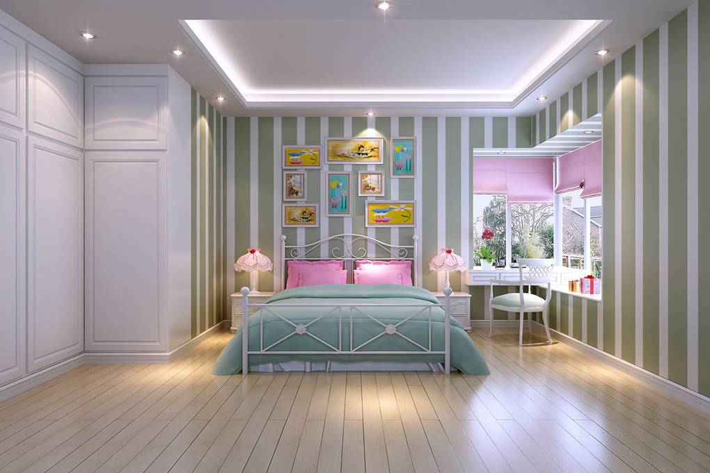 点击大图看下一张：欧式卧室设计图