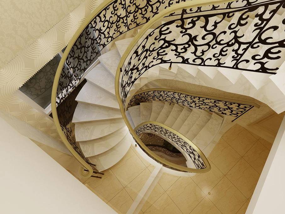 点击大图看下一张：欧式楼梯设计案例